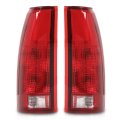 Tail Lights Assembly W Connector Circuit For 1988-1999 Chevy Gmc Silverado Sierra C K 1500 2500 3500 Red Lens Rear Light Lamps 