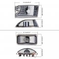 Ocpty Cab Marker Light 5pcs Smoke Covers Top Roof Running Assembly Waterproof 12v T10 White Led Bulbsfit For 2003-2009 Hummer