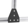 4set 2020 Corner Bracket Plate T-slot Aluminum Extrusion Connector Outside Joint With Screws For Series Profile 3d Printer 