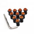 Orange Motorcycle Windshield Bolts For Yamaha Yzf R7 2021 2022 2023 Windscreen Screws 