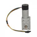 Dc Worm Geared Motor 12v Low Speed 3rpm With Hall Encoder For Robotics Rc Car Model Custom Servo Arduino