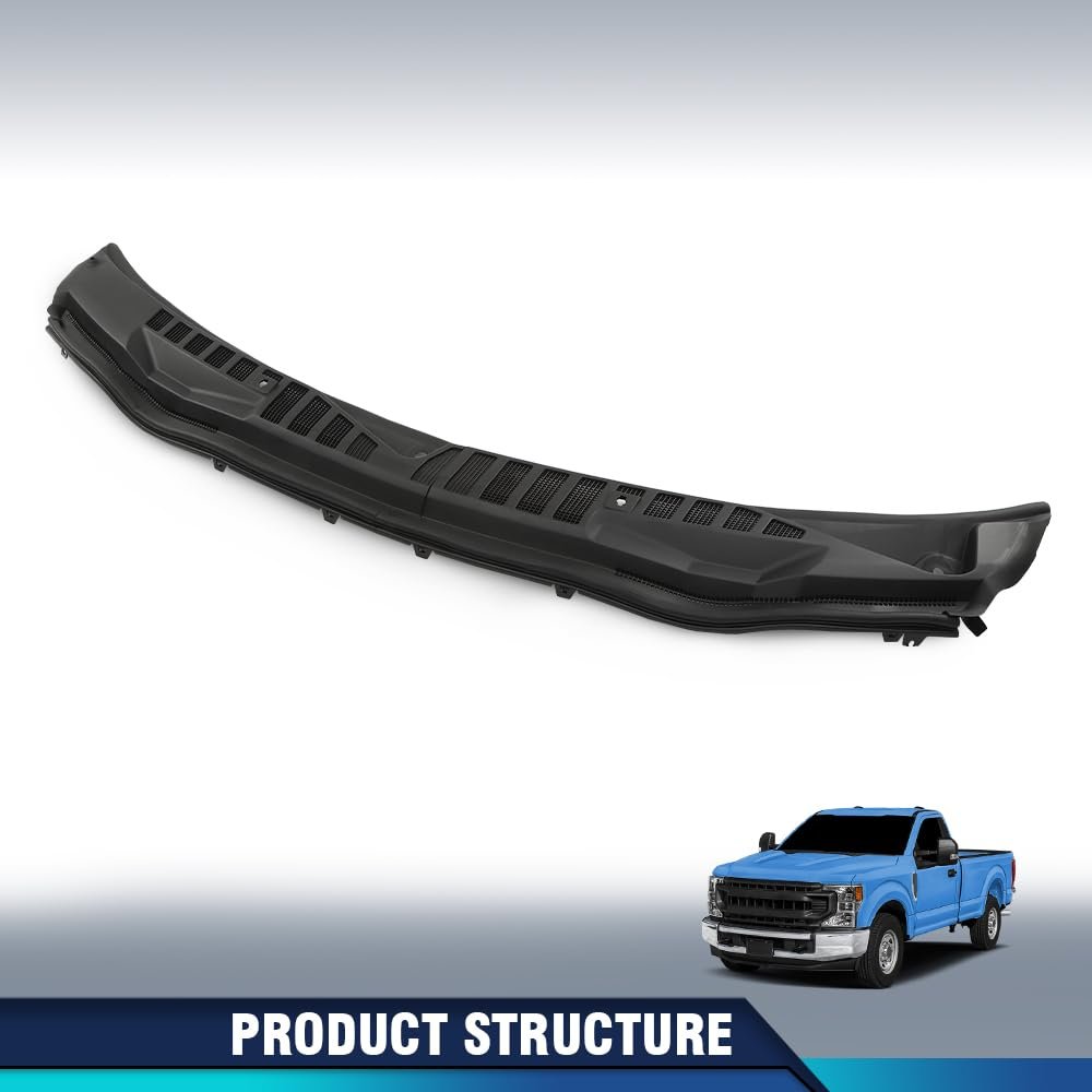 Windshield Wiper Cowl Panel Grille Set For Ford F250 F350 F450 F550 Super Duty 2017-2022 Hc3z-25022a68-ab Hc3z-25022a69-ac