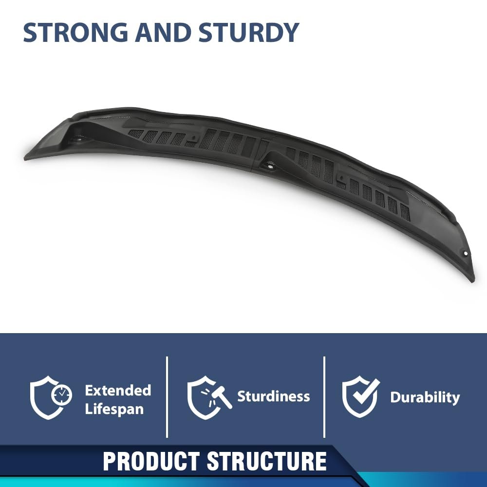 Windshield Wiper Cowl Panel Grille Set For Ford F250 F350 F450 F550 Super Duty 2017-2022 Hc3z-25022a68-ab Hc3z-25022a69-ac