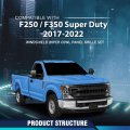 Windshield Wiper Cowl Panel Grille Set For Ford F250 F350 F450 F550 Super Duty 2017-2022 Hc3z-25022a68-ab Hc3z-25022a69-ac