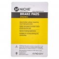 Niche Brake Pad Set For Kawasaki Ninja Zx11 43082-1123 43082-1142 Front Rear Organic