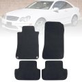 Floor Mats For Mercedes Benz W209 Clk Class 2003 2009 4 Piece Set Black Velour And Plastic Interior Carpets Front Rear Row