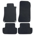 Floor Mats For Mercedes Benz W209 Clk Class 2003 2009 4 Piece Set Black Velour And Plastic Interior Carpets Front Rear Row 