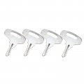 Fridayparts 4pcs Ignition Keys 55240 66711-55140 For Kubota B20 B5100 B6100 B7100 B7200 B8200 B9200 
