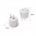 Uxcell Spst Boat Rocker Switch Round White Toggle For Marine 2pins On Off Ac250v 6a 125v 10a 2pcs