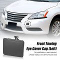 X Autohaux Gray Front Bumper Tow Hook Towing Eye Cover Cap Replacement 622a0-3sh0a For Nissan Sentra 2013 2014 2015