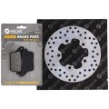 Niche Rear Brake Rotor Pad Semi Metallic Kit For Suzuki Gsxr600 Gsxr1000 Gsxr750 69100-47820 69211-33e00 Motorcycle