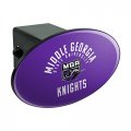 Middle Georgia State University Knights Logo Oval Tow Hitch Cover Trailer Plug Insert 2