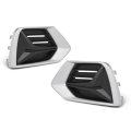 G-plus Pair Front Fog Light Covers Compatible With Audi Q3 Prestige 2019 Submodel Komfort Premium Plus Progressiv Technik 