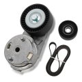 Dasbecan 39269 Serpentine Belt Drive Tensioner Pulley Component Kit For Jeep Wrangler 2007-2011 Replace 89607 38018 6pk2285 