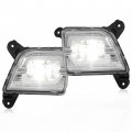 Kuafu Led Fog Lights Assembly Compatible With 2019-2021 Chevy Chevrolet Silverado 1500 Replacement For 84509651 84509652 Bumper