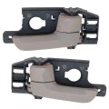 Interior Door Handle Pair For Kia Sportage 2005 2006 2007 2008 2009 2010 Front Or Rear Driver And Passenger Side Beige Plastic 