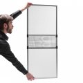 Metro Screenworks Adjustable Window Screens Horizontal 12 H X 19 3 4 36 W 2-pack Of Small Windows White A Replacement Screen 