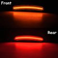 Nslumo Amber Red Led Side Marker Light For Do-dge Charger 2015 2016 2017 2018 2019 2020 2021 2022 Smoke Lens Lights Front Rear