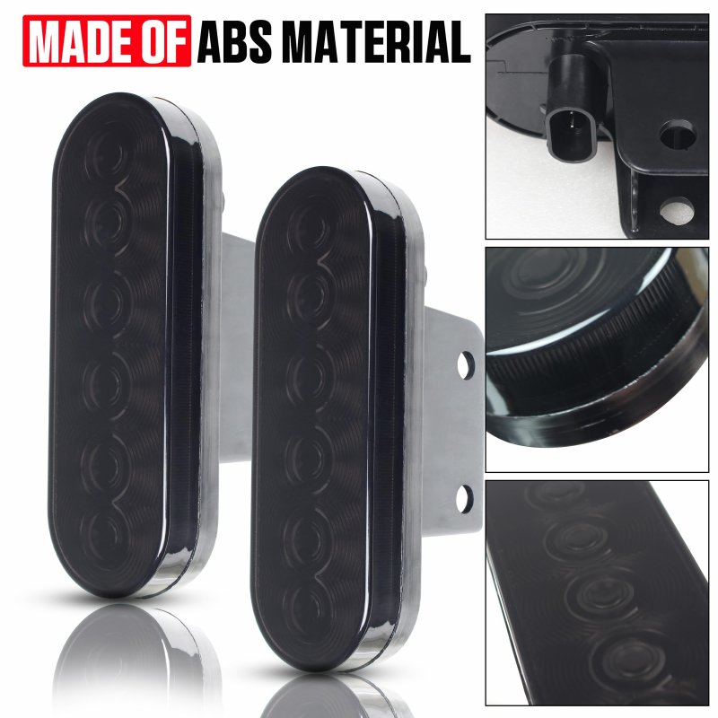 Cpowace 2pcs Led Tail Lights For 2016-2023 Can-am Defender Defender Max Hd5 Hd8 Hd10 Accessories Utv Smoked Black Parking Brake