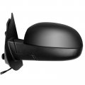 Ocpty Black Passenger Side View Mirror Smooth With Power Adjustment Turn Signal Heated Manual Fold Memory Compatible For