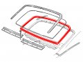 Back Glass Weatherstrip Rubber Seal Fits 1971-77 Maverick 4dr Hardtop 71-77 Mercury Comet 4-door Grabber D1dz-5442084