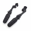 Smt-black Long Angled Adjustable Peg Mounting Kit With Footpeg Footrest Compatible Goldwing Vtx1300 Shadow Valkyrie Triumph