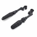 Smt-black Long Angled Adjustable Peg Mounting Kit With Footpeg Footrest Compatible Goldwing Vtx1300 Shadow Valkyrie Triumph