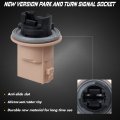 Hercoo Turn Signal Lights Socket Headlight Park Light Lamp Sockets Holder Compatible With Ford Focus Freestyle Escape Fusion