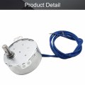 Bettomshin 1pcs Synchronous Motor Ac 110v 8-10rpm Turntable Cw Direction 4w Tyc-50 Single Flat Shaft