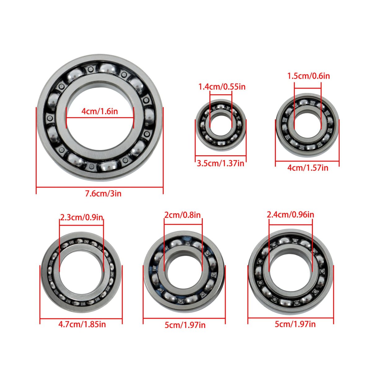 Overhaul Pad Bearing 808867 Replacement For Honda Trx350 2002 2006 With Gasket Kit