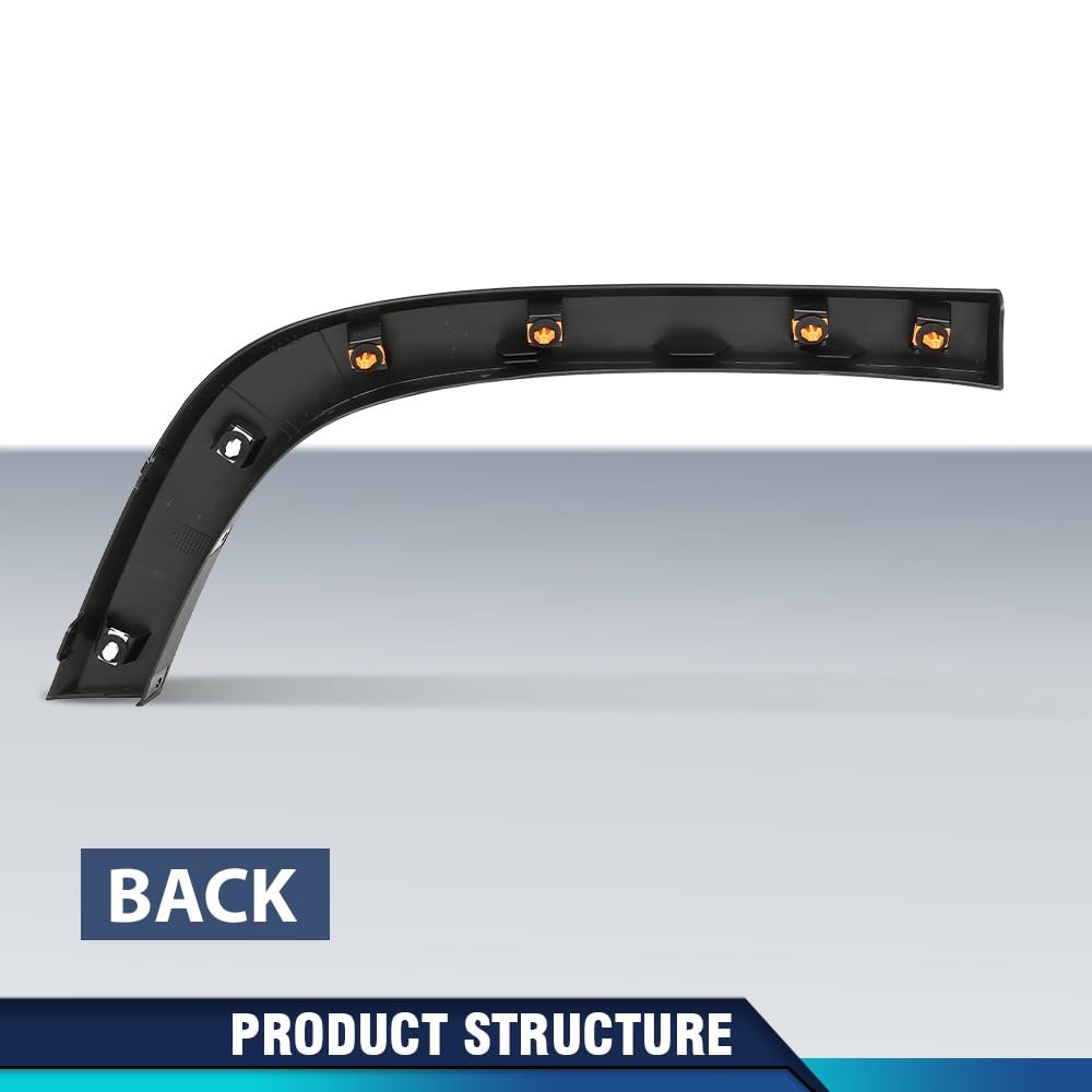 Rear Left Fender Flare Wheel Molding Trim For Jeep Cherokee 2019 2021 Black Polypropylene Part Number 68316003ad 68316007ab Not