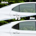 X Autohaux 2pcs Glossy Black Rear Side Window Louvers Air Vent Scoop Shades Cover Blinds For Toyota Camry 2018 2019 2020 2021