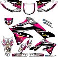 1991-1994 Kdx 200 Mayhem Pink Senge Graphics Complete Kit For Kawasaki 