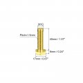 Uxcell Brass Hex Bolts M10x40mm 5pcs Fully Thread Grade 4 8 Solid Hexagon Head Bolt Machine Screws For Machinery