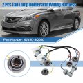 X Autohaux 2 Pcs Tail Lamp Holder And Wiring Harness 450-3q000 For Hyundai Sonata Sedan 0l 2 4l 2011-2014 Rear Light Socket