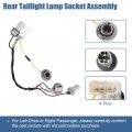 X Autohaux 2 Pcs Tail Lamp Holder And Wiring Harness 450-3q000 For Hyundai Sonata Sedan 0l 2 4l 2011-2014 Rear Light Socket