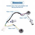 X Autohaux 2 Pcs Tail Lamp Holder And Wiring Harness 450-3q000 For Hyundai Sonata Sedan 0l 2 4l 2011-2014 Rear Light Socket