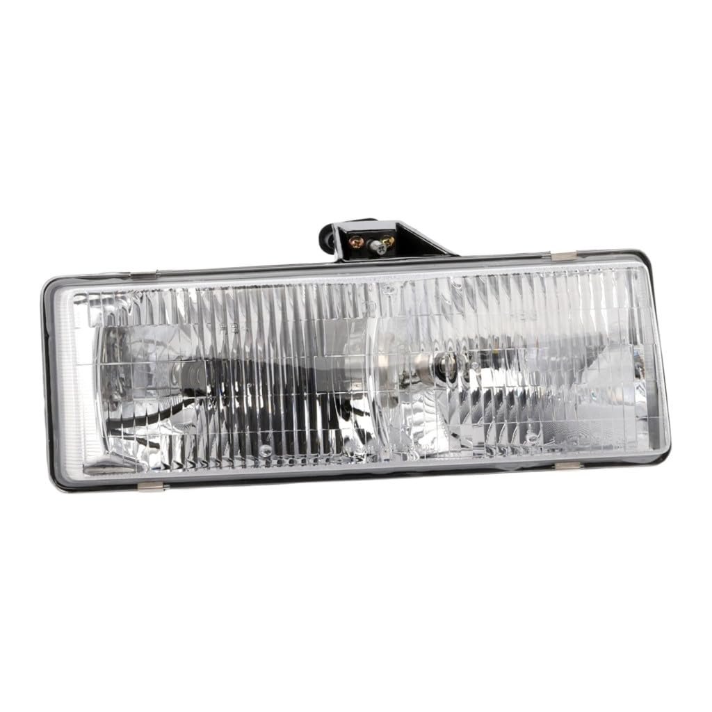 Headlight Assembly Passenger Side For Gmc Safari 1990 To 2005 Composite With Bulbs Replacement 16524092 Pfm