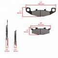 Caltric Front Brake Pads Compatible With Kawasaki Zg1000 Concours 1000 1994 1995 1996 1997 1998-2006