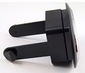 Thin Blue Line Police Flag Hitch Cover Cap 2 Receiver Black With Chrome Dome