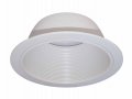 6 In White Baffle Recessed Can Light Trim 12 Pack Replaces Halo 310 W And Juno 24w-wh Fits Par30 R30 A19 Led Lamps Max 75w 