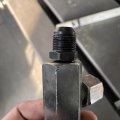 Black 6an To 3 8 Npt Flare Adapter 4pcs Male Female Straight Fitting 6061-t6 Aluminum Alloy 37a An Seal For Fuel Power Steering