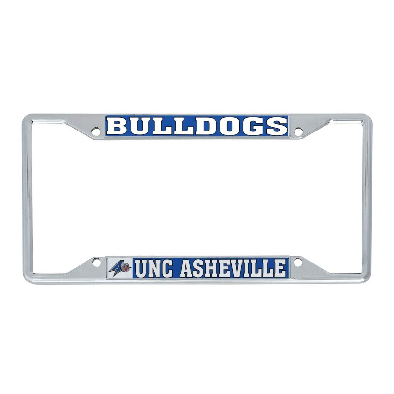 Unc University Of North Carolina Asheville Bulldogs License Plate Frame Officially Licensed Zinc Alloy Metal Car Tag Holder 6