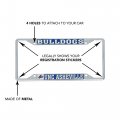 Unc University Of North Carolina Asheville Bulldogs License Plate Frame Officially Licensed Zinc Alloy Metal Car Tag Holder 6