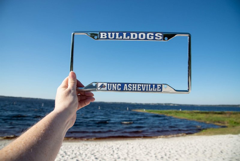 Unc University Of North Carolina Asheville Bulldogs License Plate Frame Officially Licensed Zinc Alloy Metal Car Tag Holder 6