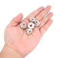 Knurled Thumb Nut 10pcs M6x1mm Iron Round Knobs Fasteners For 3d Printer Parts Silver Tone
