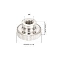 Knurled Thumb Nut 10pcs M6x1mm Iron Round Knobs Fasteners For 3d Printer Parts Silver Tone