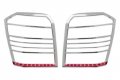 Razer Auto Chrome Led Tail Light Bezel Trim Cover For 2007-2012 Dodge Caliber 