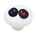 Plums Fruit High Gloss Ceramic Drawer Knob 