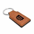 Ipick Image Compatible With Jeep Grill Rectangular Brown Leatherette Key Chain